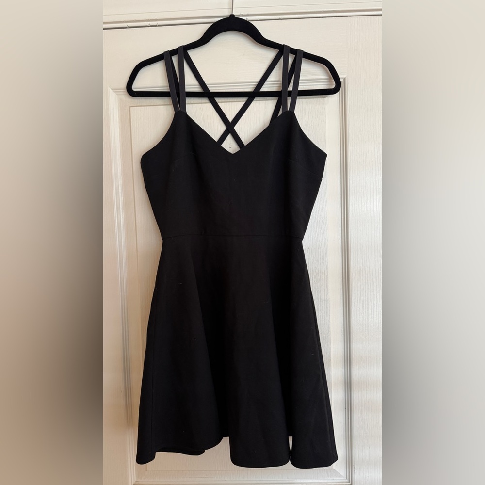 NWT-French Connection Black Strapless Dress